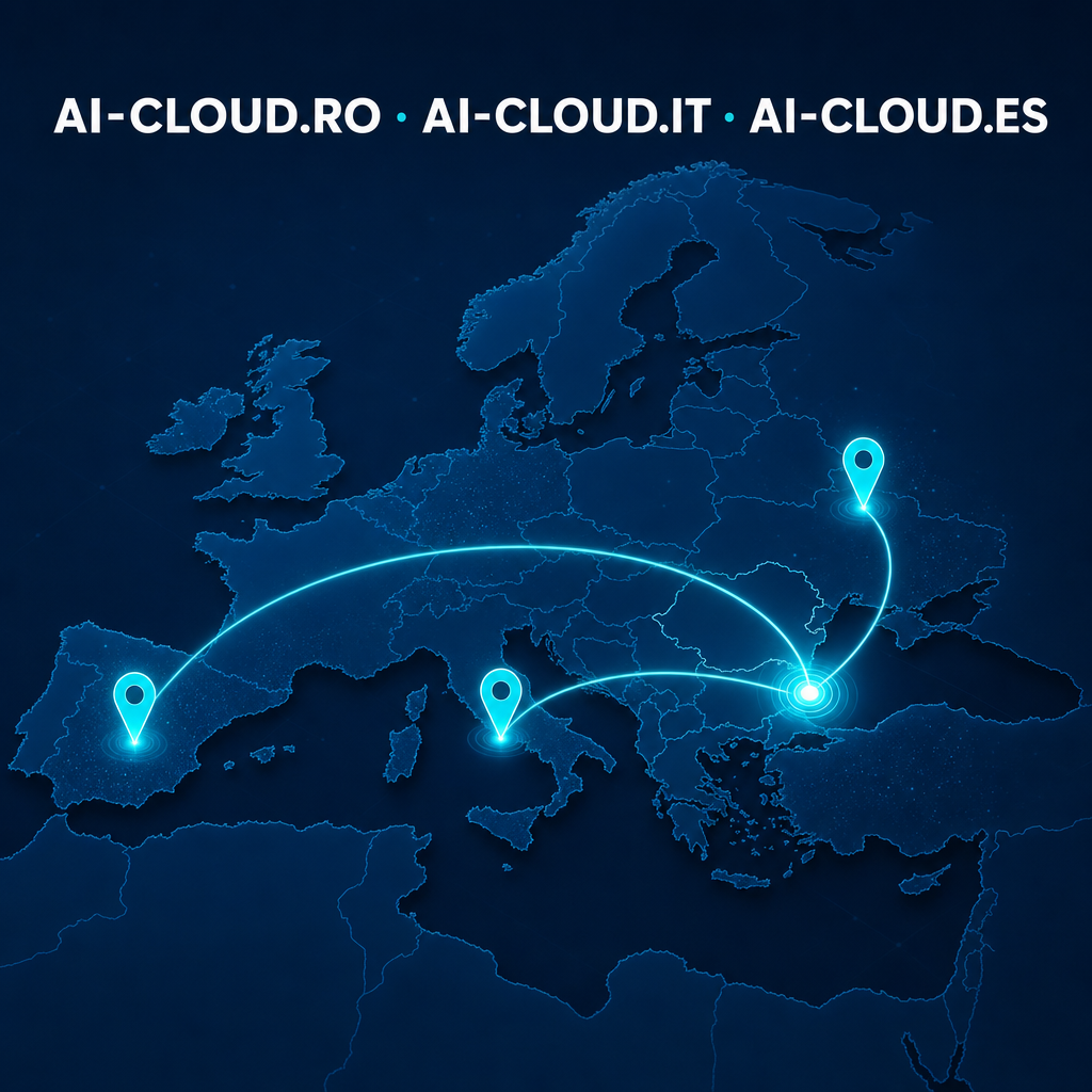 AI-CLOUD.RO · AI-CLOUD.IT · AI-CLOUD.ES — изкуствен интелект за вашата фирма, на вашия език, направено в ЕС