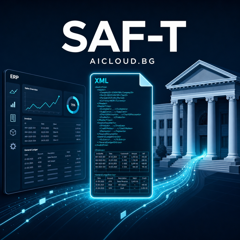 SAF-T — счетоводните данни от ERP системата отиват при НАП като XML файл